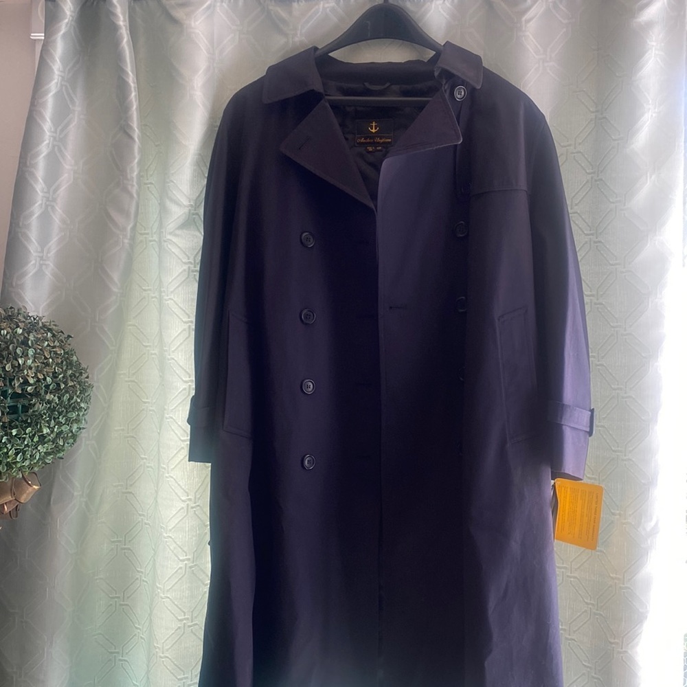 Lovely Trench coat Navy Blue NWT